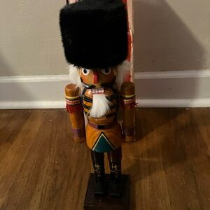 Classic Black and Brown Nutcracker Figurine